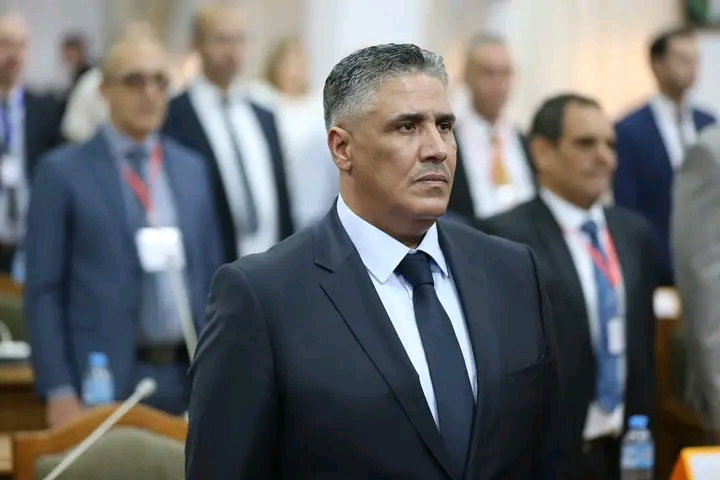 الوزير طارق بلعريبي خلال افتتاح الجمعية العامة لبنك شلتر إفريقيا بفندق الأوراسي، الجزائر.