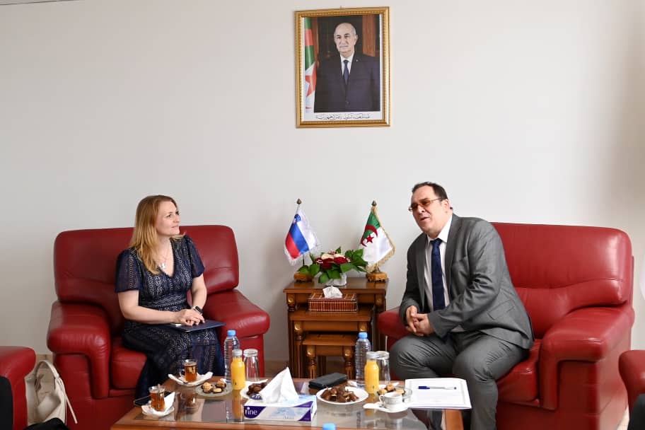 وزير الاتصال يستقبل سفيرة جمهورية سلوفينيا بالجزائر
