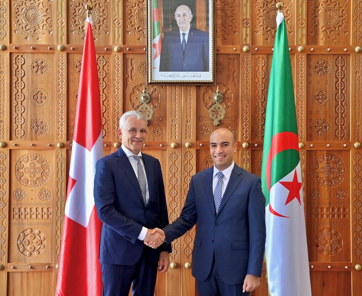 سفيان شايب يستقبل وزير العدل والشرطة لكونفدرالية سويسرا