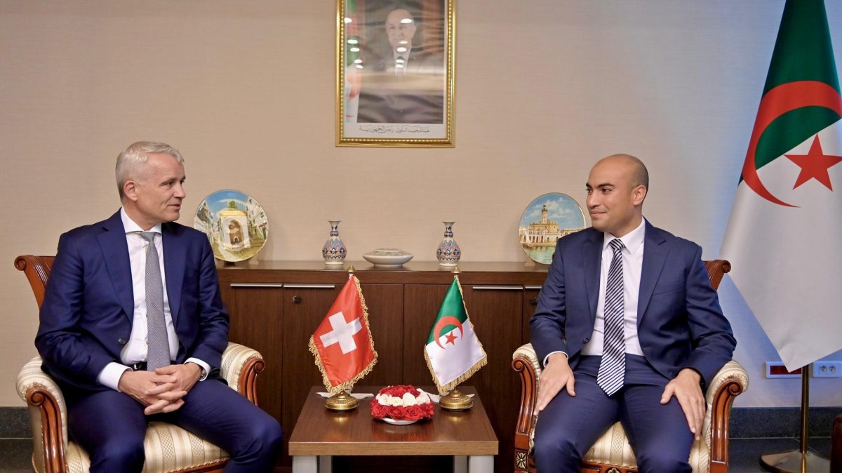 سفيان شايب يستقبل وزير العدل والشرطة لكونفدرالية سويسرا