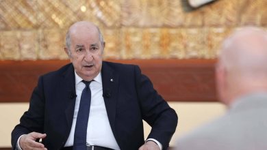 الرئيس عبد المجيد تبون خلال اللقاء الإعلامي الدوري مع ممثلي وسائل الإعلام الوطنية