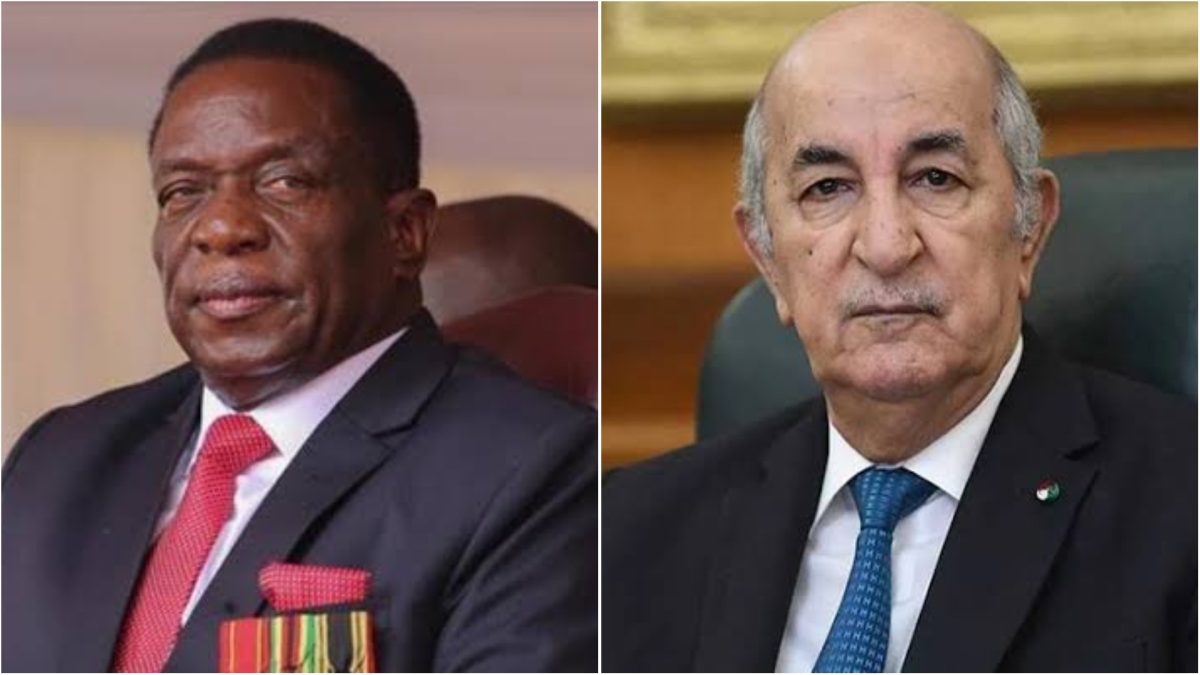 رئيس الجمهورية عبد المجيد تبون يخص نظيره الزيمبابوي إمرسون منانغاغوا باستقبال رسمي في الجزائر، تخللته محادثات ثنائية لبحث العلاقات بين البلدين.