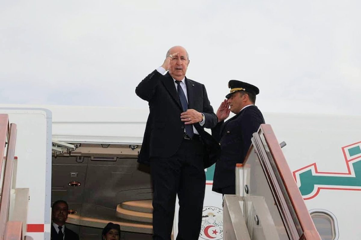رئيس الجمهورية عبد المجيد تبون خلال زيارة رسمية إلى إيطاليا
