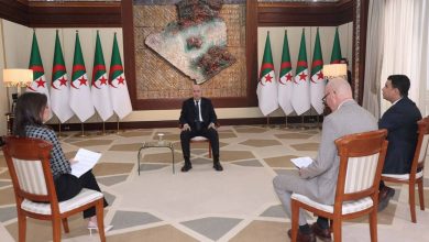 الرئيس عبد المجيد تبون خلال لقائه الإعلامي مع ممثلي وسائل الإعلام الوطنية