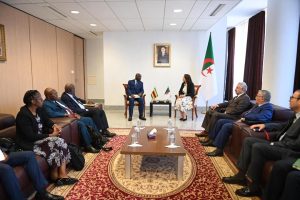 سلمة بختة منصوري خلال افتتاح أشغال اللجنة المشتركة الجزائرية الزيمبابوية