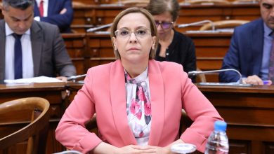 وزيرة العلاقات مع البرلمان كوثر كريكو خلال تصريح صحفي بمناسبة اختتام الدورة البرلمانية 2024-2025