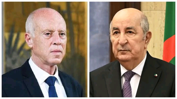 اتصال هاتفي بين الرئيس عبد المجيد تبون والرئيس التونسي قيس سعيّد