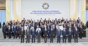 المؤتمر الثالث للأمم المتحدة المعني بالبلدان النامية غير الساحلية، المنعقد بمدينة أوازا بدولة تركمانستان، تحت شعار: "دفع عجلة التقدم من خلال الشراكات".