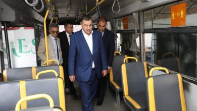 وزير النقل السعيد سعيود خلال زيارته للمؤسسة الجامعية للنقل والخدمات