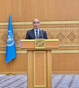 سفيان شايب يلقي كلمة الجزائر في مؤتمر أممي حول البلدان غير الساحلية في تركمانستان 