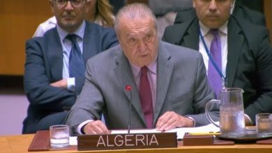 عمار بن جامع يلقي كلمة باسم الجزائر في مجلس الأمن حول الوضع الإنساني في غزة