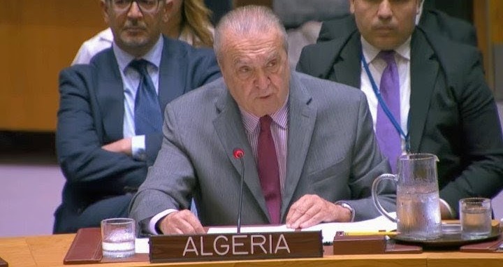 عمار بن جامع يلقي كلمة باسم الجزائر في مجلس الأمن حول الوضع الإنساني في غزة