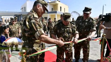 الفريق مصطفى سماعلي خلال تدشين مركز الراحة العائلي للجيش الوطني الشعبي بزموري