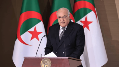 أحمد عطاف خلال ندوة صحفية بمقر وزارة الشؤون الخارجية