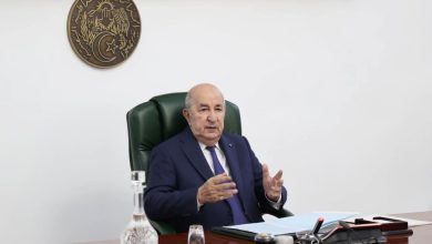 الرئيس عبد المجيد تبون خلال اجتماع عمل للتحضير لمعرض التجارة البينية الإفريقية