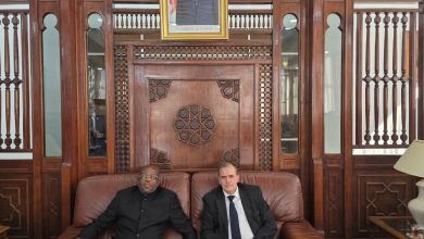 وزير التجارة كمال رزيق يستقبل وزير التجارة والصناعة لإفريقيا الوسطى تييري باتريك أكولوزا بمطار هواري بومدين