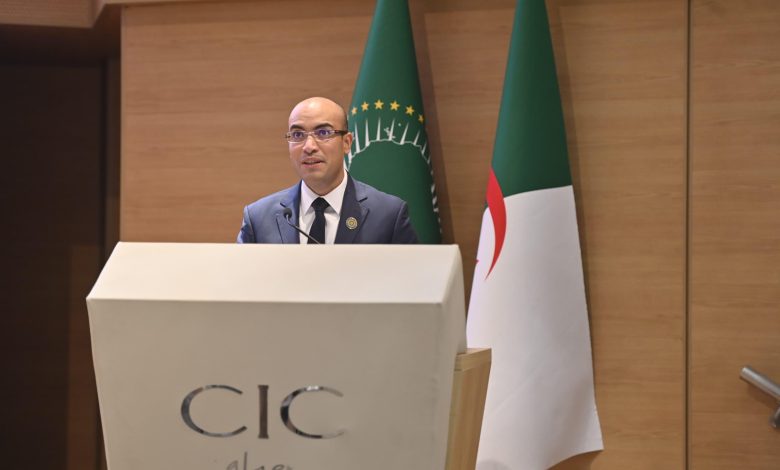 سفيان شايب خلال كلمته في اختتام يوم الجاليات الإفريقية ضمن IATF 2025 بالجزائر العاصمة