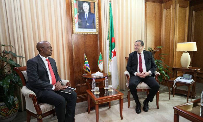 لقاء وزير الطاقة محمد عرقاب مع وزير تجارة جنوب إفريقيا لبحث فرص التعاون في قطاع الطاقة والمناجم