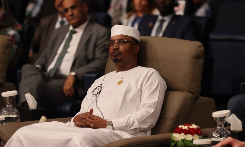 الرئيس التشادي محمد إدريس ديبي إيتنو يلقي كلمة خلال معرض التجارة البينية الإفريقية 2025 بالجزائر