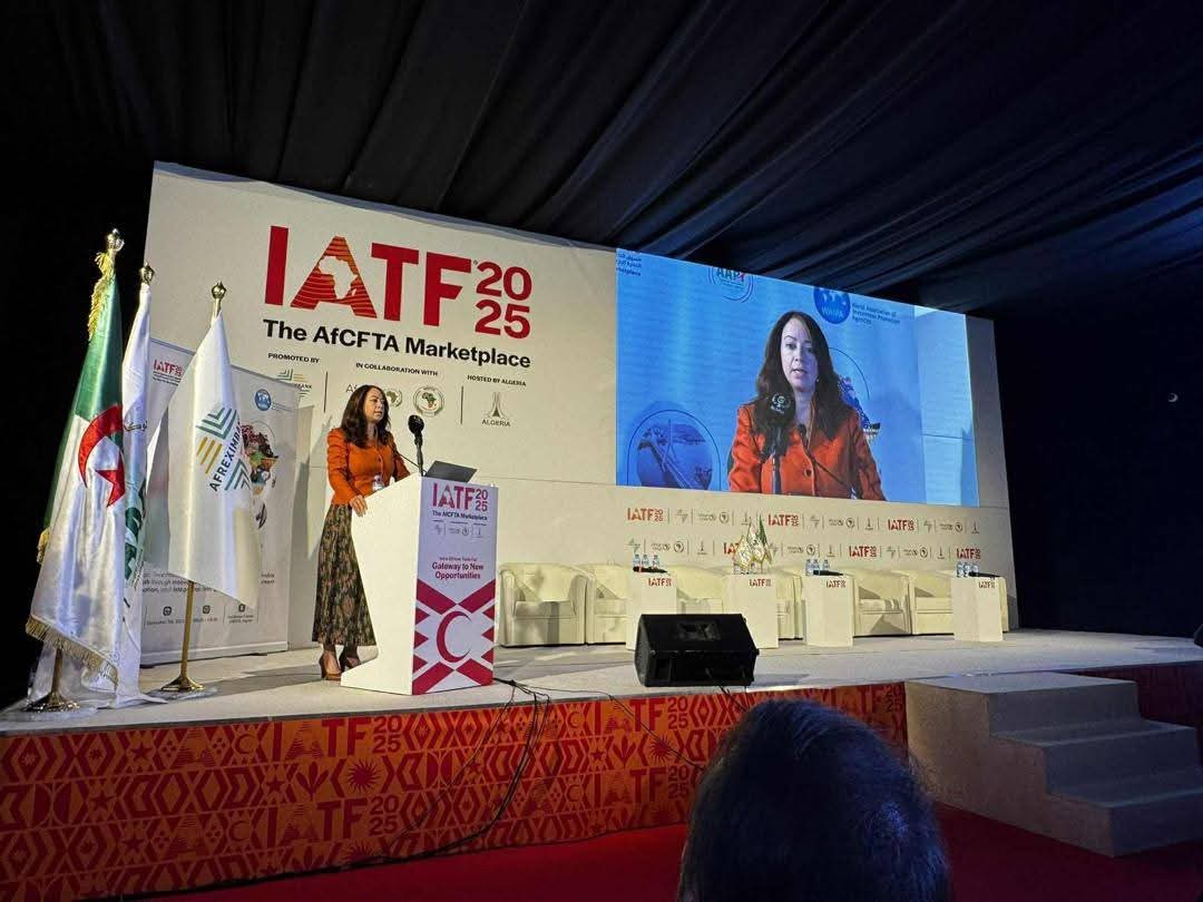 سلمة بختة منصوري خلال افتتاح القمة المصغرة للوكالات الإفريقية للاستثمار بالجزائر