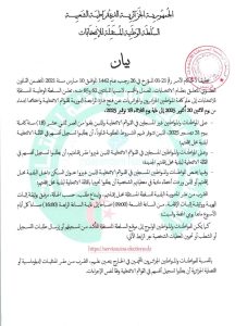 السلطة الوطنيةالمستقلة للانتخابات تفتح المراجعة الدورية للقوائم من 20 أكتوبر إلى 18 نوفمبر