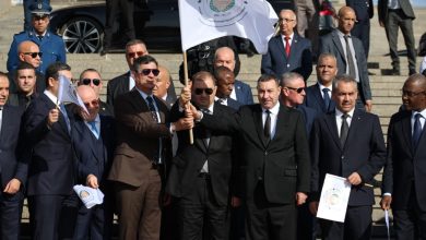 وزير الداخلية و الجماعات المحلية و النقل السعيد سعيود يشارك في فعاليات انطلاق القافلة الوطنية للتحسيس من مخاطر المخدرات و المؤثرات العقلية في الوسط المدرسي.