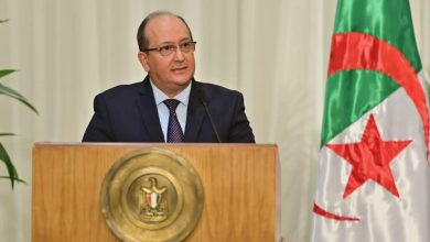 الوزير الأول سيفي غريّب امام الصحافة عقب اختتام أشغال الدورة التاسعة للجنة العليا المشتركة الجزائرية-المصرية للتعاون 