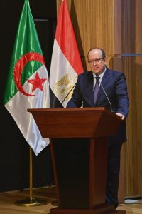 الوزير الأول، غريب سيفي خلال افتتاح المنتدى الاقتصادي الجزائري - المصري