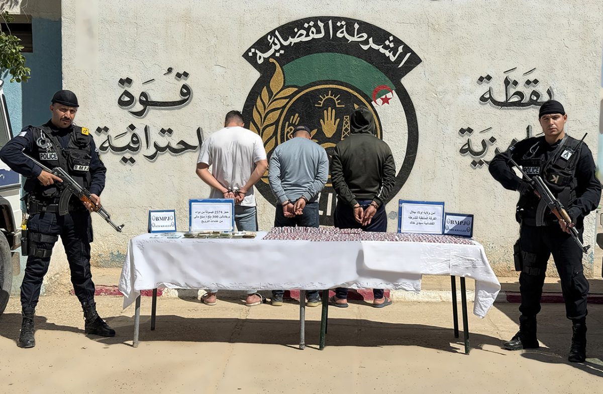 توقيف 08 أشخاص وحجز أزيد من 6 آلاف قرصاً مهلوساً