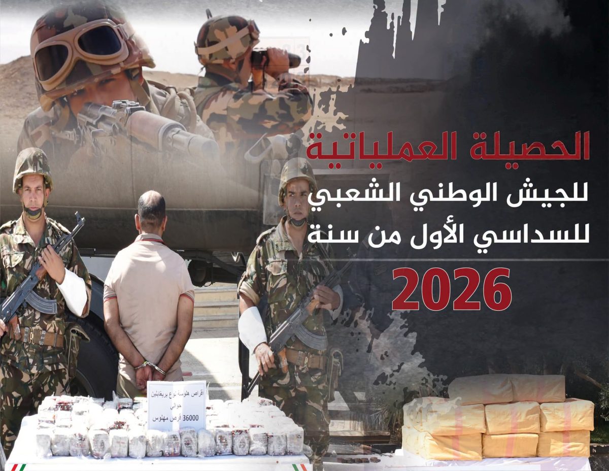 الحصيلة العملياتية للجيش الوطني الشعبي خلال السداسي الأول من سنة 2026