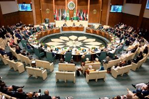 الجلسة الافتتاحية لمجلس جامعة الدول العربية على مستوى وزراء الخارجية في دورته (166)، المنعقدة بالعاصمة القاهرة