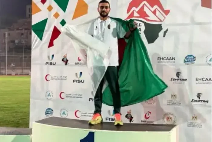 العداء سعيد عاميري يهدى الجزائر ذهبية 10 آلاف متر بالألعاب الإفريقية الجامعية بالقاهرة