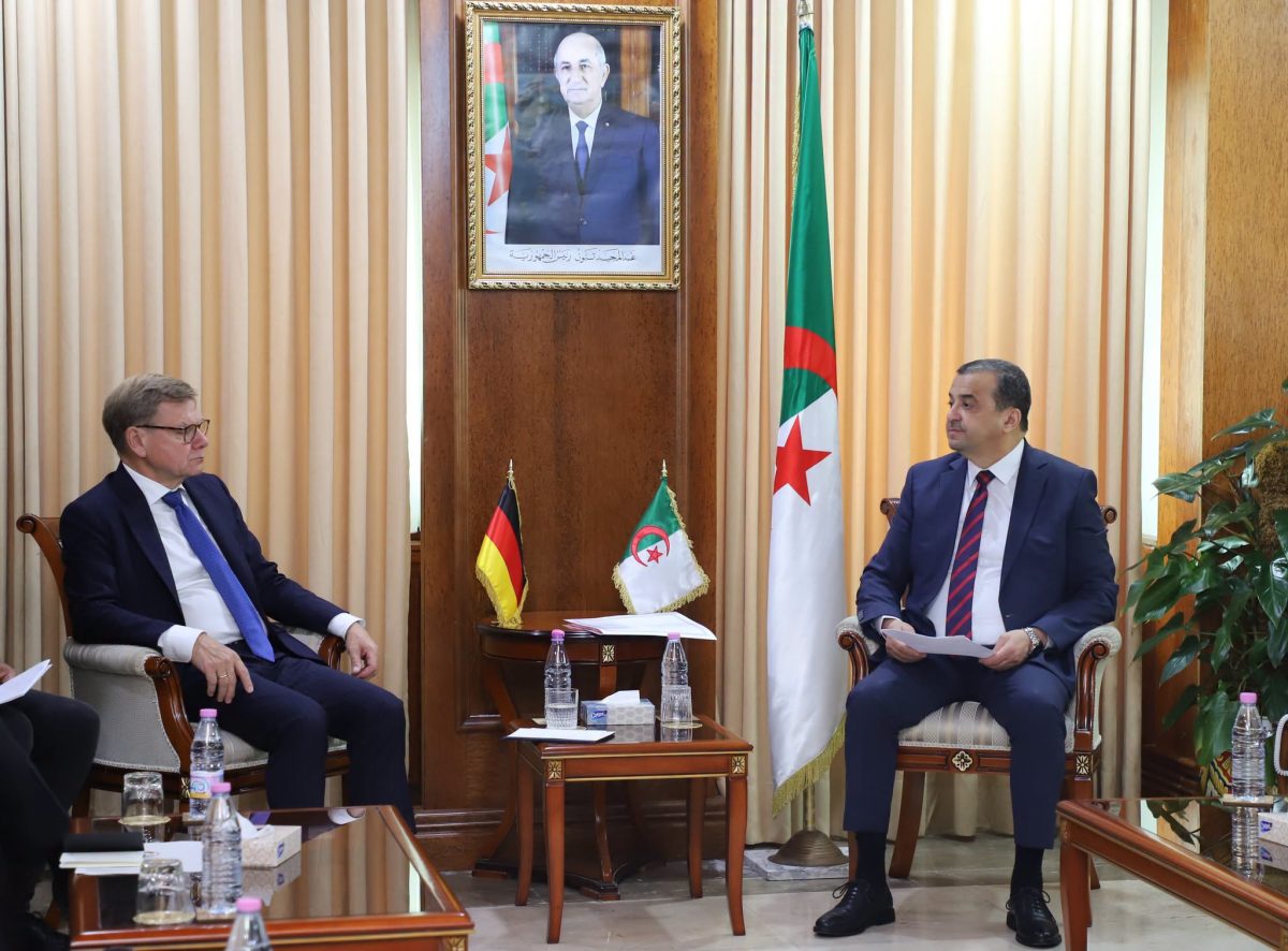 عرقاب يستقبل وزير الشؤون الخارجية الألماني