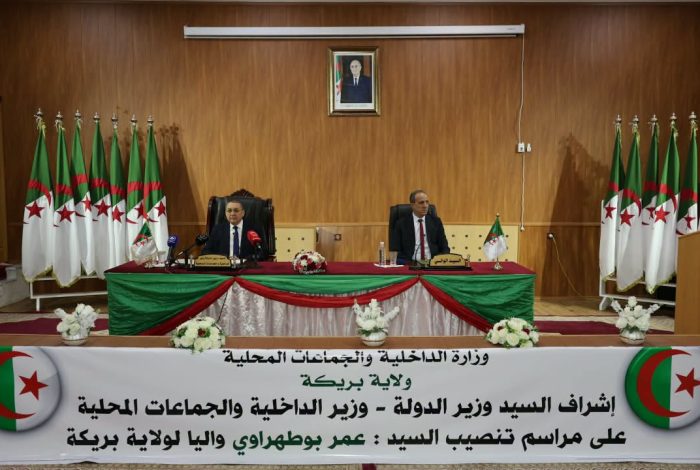 وزيير الداخلية يُشرف على تنصيب عمر طهراوي والياً لبريكة